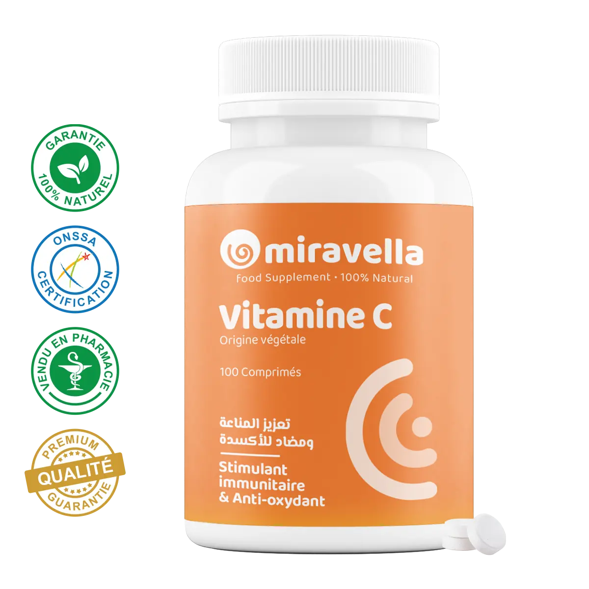 Vitamine C 100 Comprimés miravella maroc