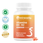 Vitamine D3-K2 60 Capsules Maroc