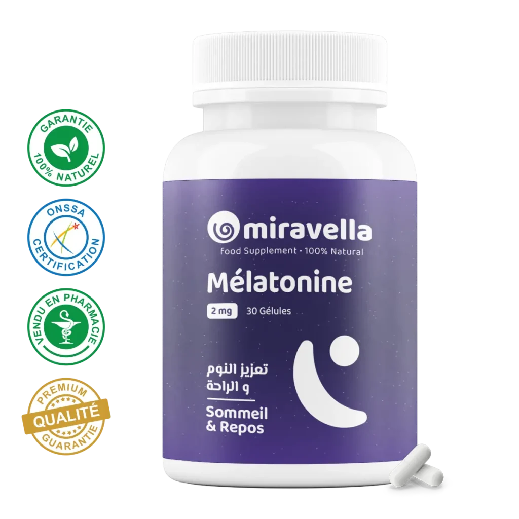 Mélatonine 30 Gélules Miravella Maroc