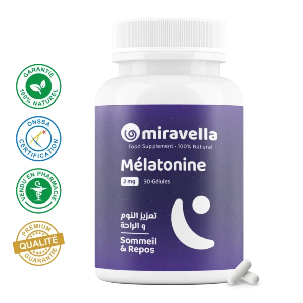 Mélatonine 30 Gélules Miravella Maroc