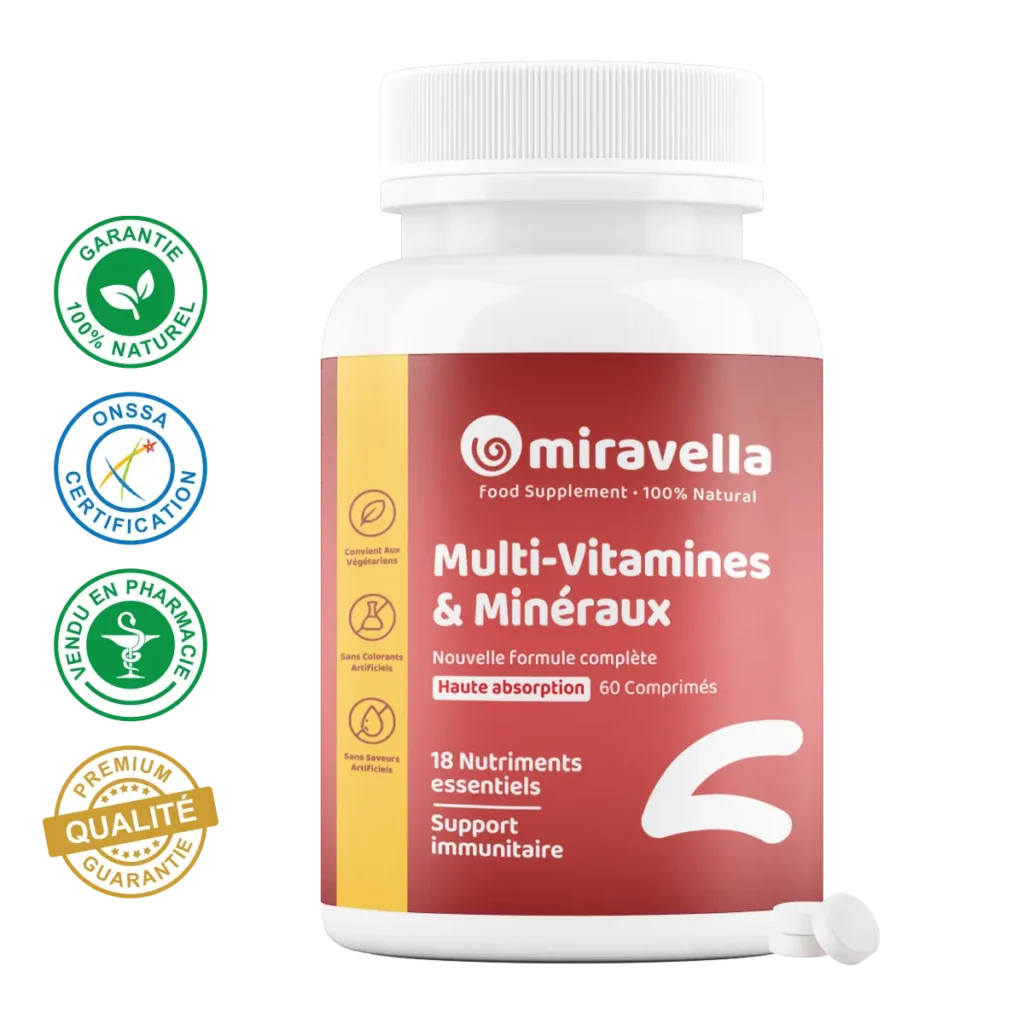 Multivitamines et Minéraux - 18 Nutriments Essentiels