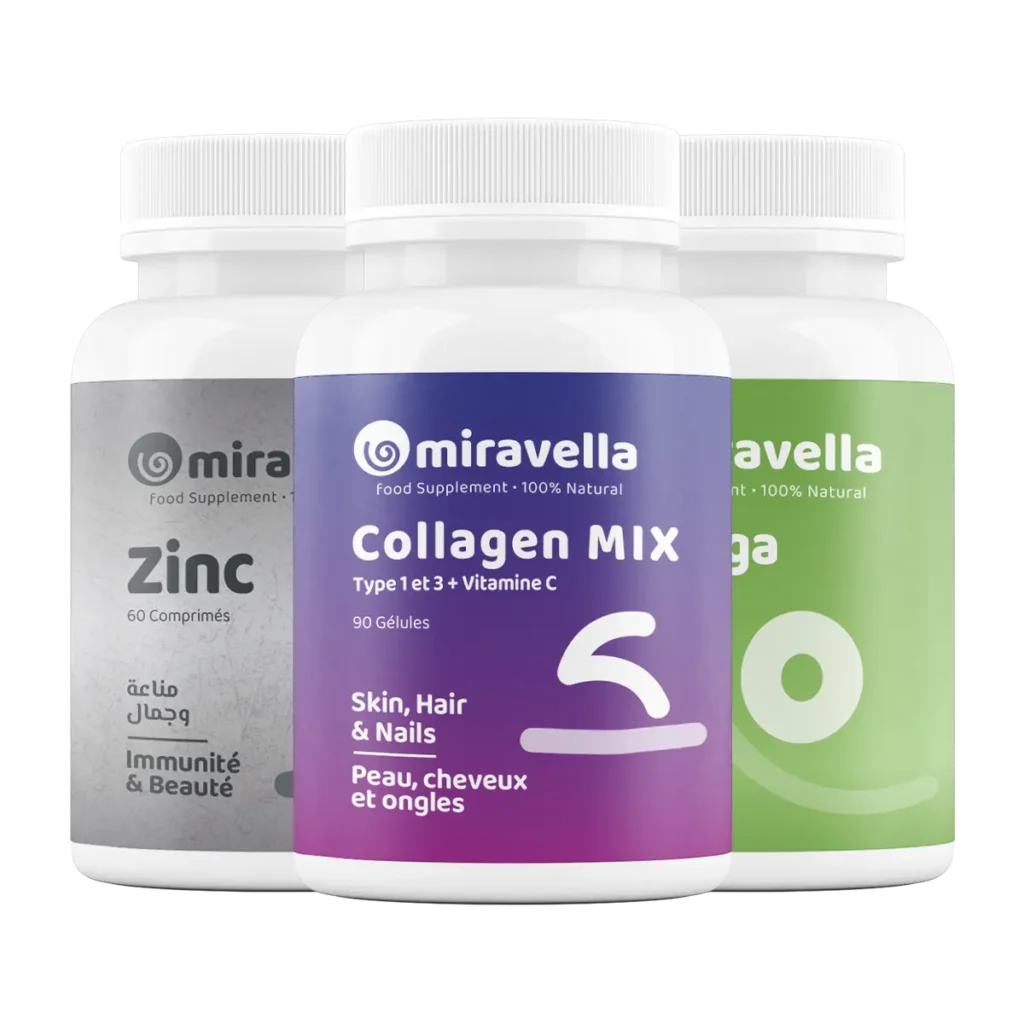 Pack Trio Beauté - Collagène Mix, Zinc et Moringa