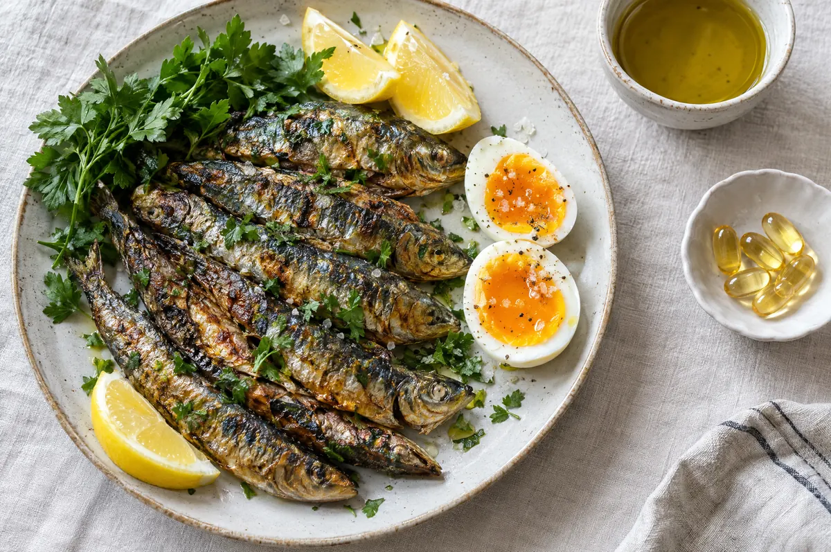 Sardines grillées, œufs et capsules : aliments riches en vitamine D