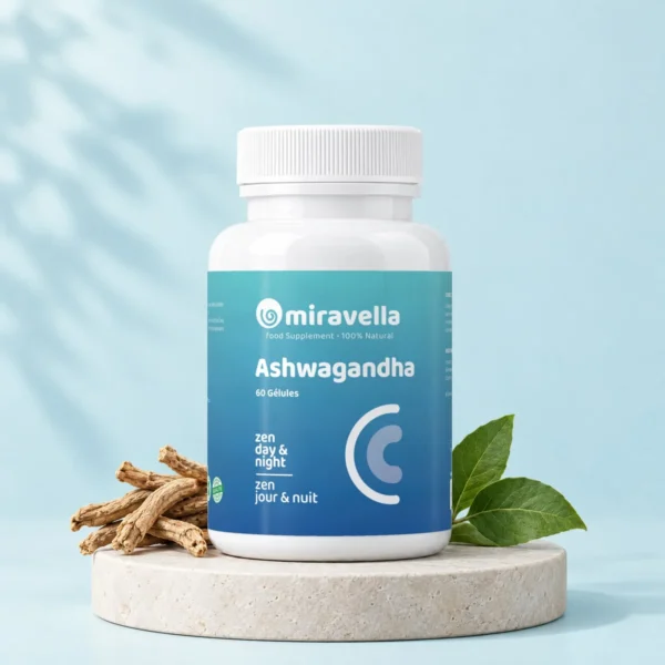Ashwagandha 60 gélules Miravella – mise en scène