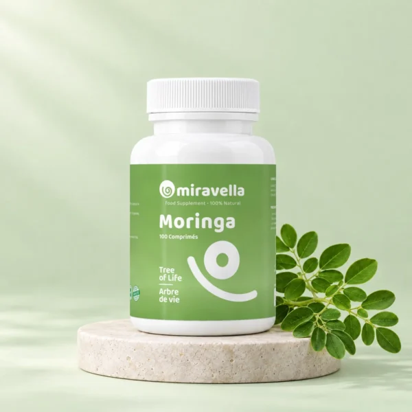 Moringa 100 comprimés Miravella – mise en scène