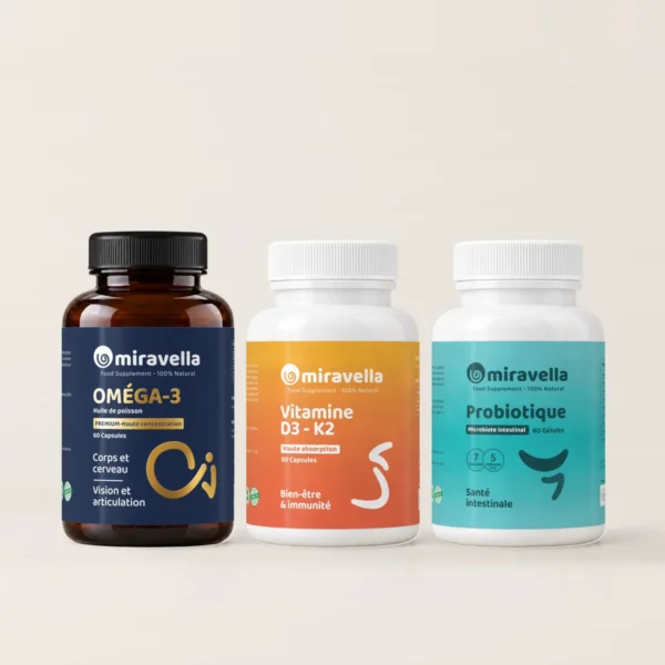 Pack Trio Immunité & Énergie Miravella