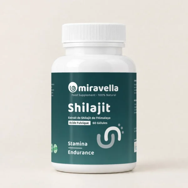 Shilajit de l’Himalaya 60 gélules Miravella