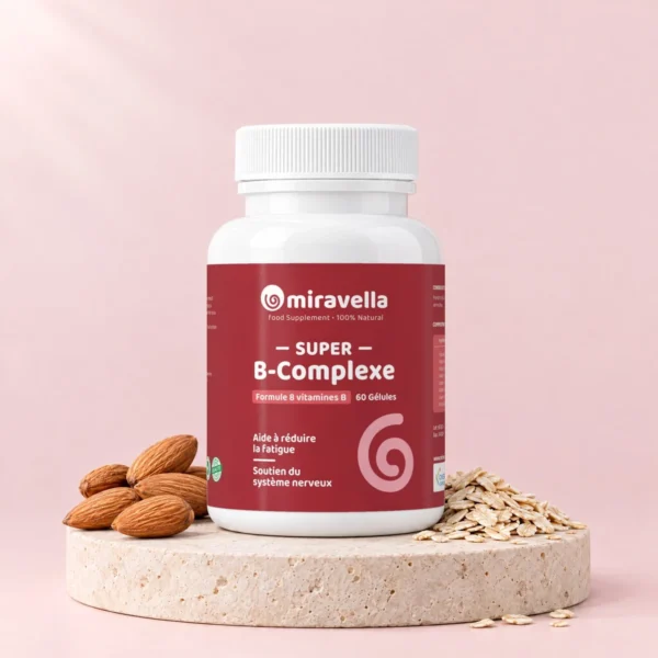 Super B-Complexe 60 gélules Miravella – mise en scène